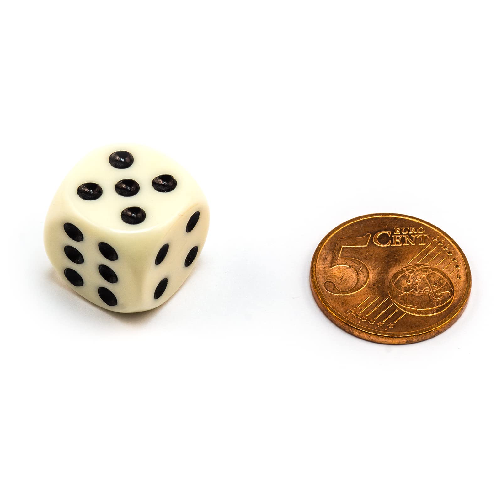6, 12, 20, 30 lub 50 wysokiej jakości kostek, standardowy rozmiar 16 mm, kostka akrylowa, kostka, 6-stronny, zestaw akcesoriów do zabawy, z woreczkiem materiałowym (kolor kości słoniowej