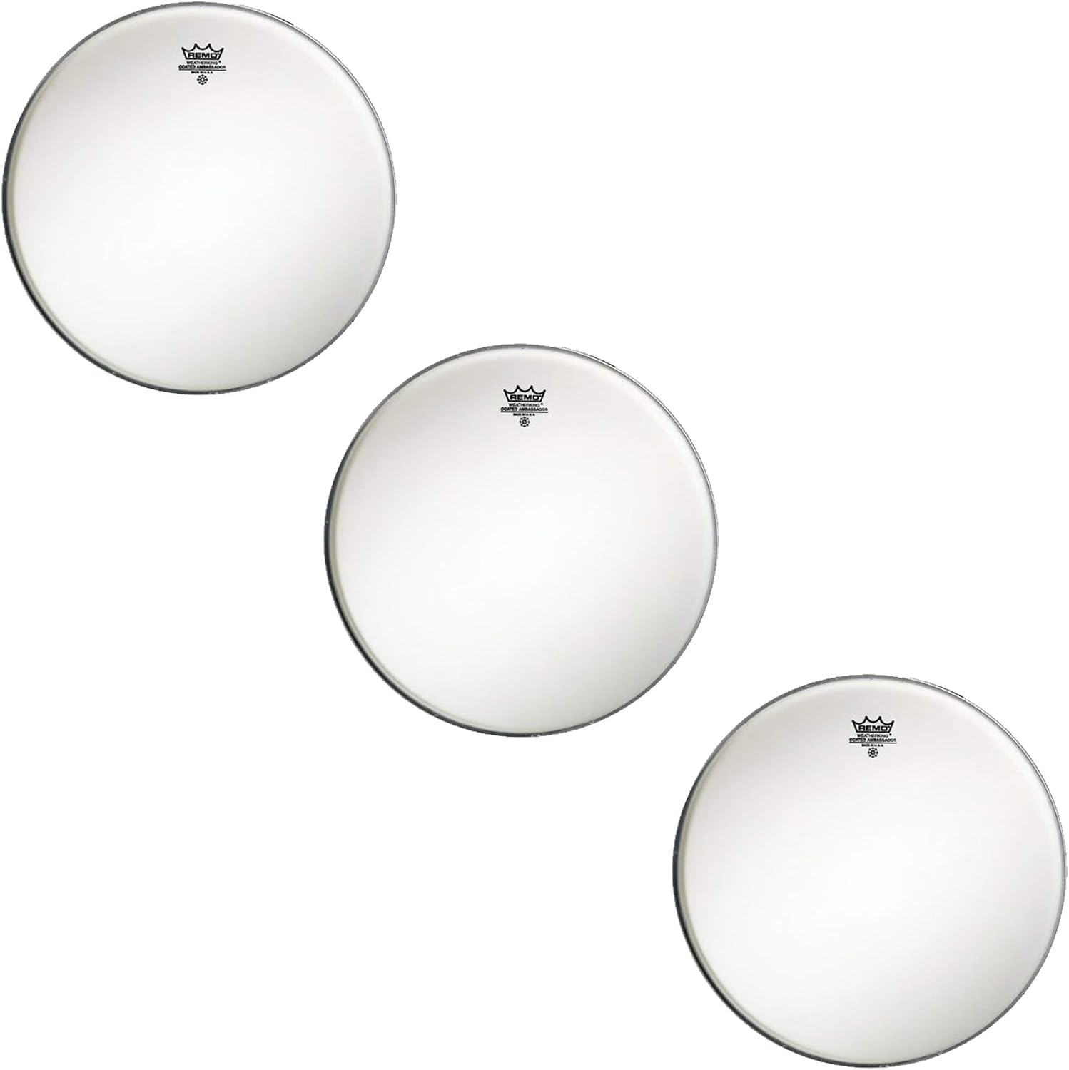 Remo 14" Emperor Coated Drumhead (3 Pack Bundle)