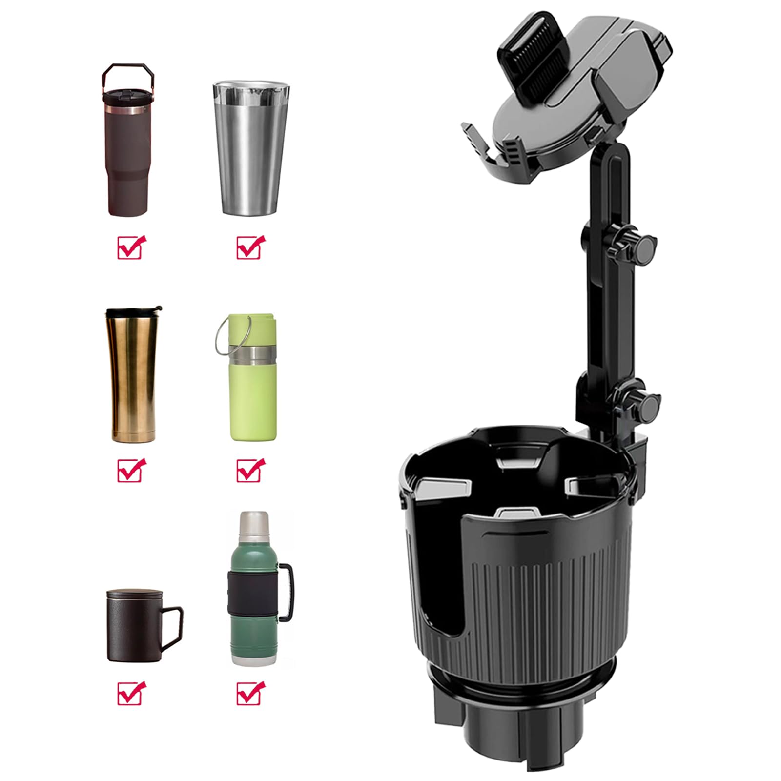 Car Cup Holder Expander Adjustable Base & Expander for Vehicles - Compatible with Mugs,fit Yeti 14/24/36/40oz, Rambler, Hydro Flasks 32/40oz,1 Pack
