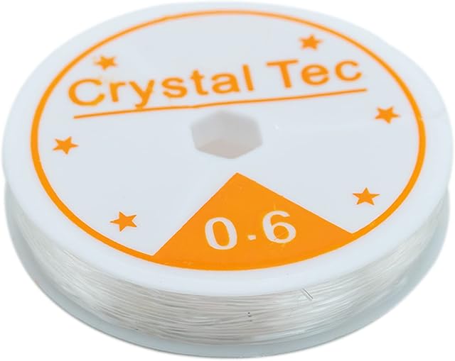Clear Stretch Elastic 0.6mm 15 metres Elastic Beaded String for DIY Jewellery Making Necklace Bracelet Beading Thread