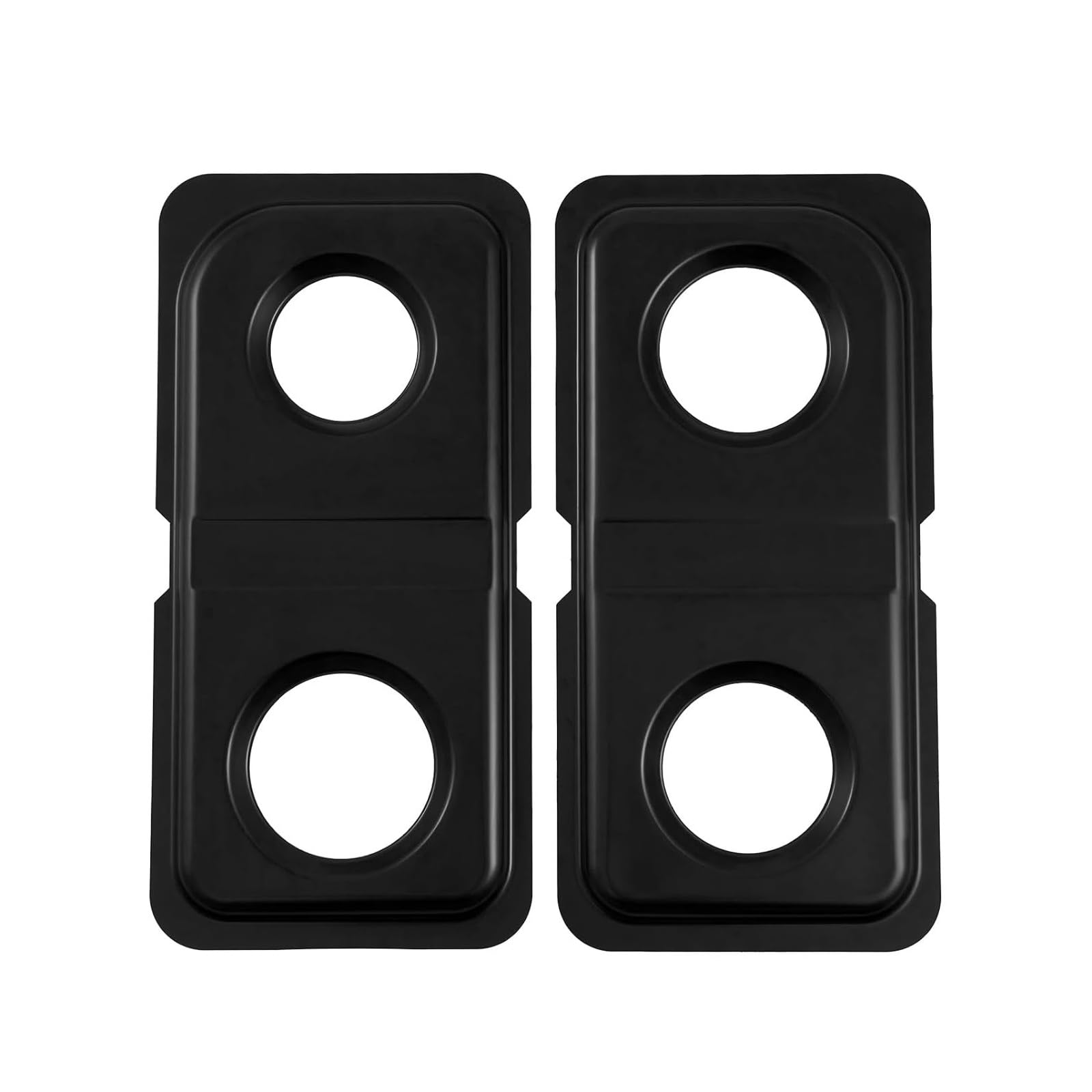 Piceioep Burners Drip Pans for Oven Repair Rustproof Construction Effortless Cleaning Left and Right Droping Trays Easy Mount Design Replacement Drip Pan
