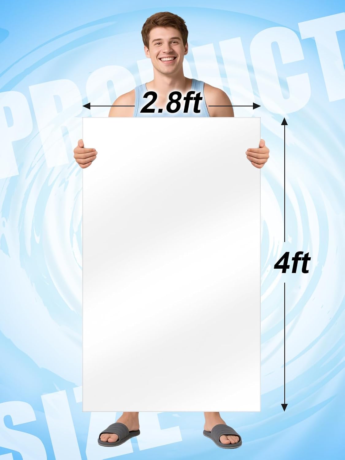 Aulock Exlarge Self-Adhesive Pool Liner Repair Patch, Clear, 4ft x 2.8ft | Underwater Repairing, PVC Vinyl Patch for In-Ground or Above Ground Inflatable Swimming Pools Boat Air Mattress
