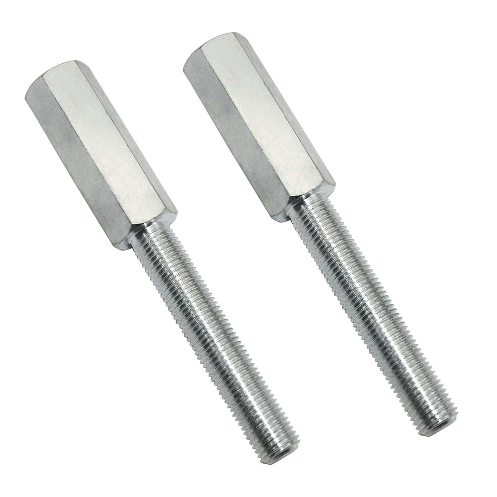 2 Pcs 1290 Shock Extension, Length of Shock Extension is 3", Thread Size 3/8-24 Inch, Replace The Vehicle Extension Shock, Silver Gloss