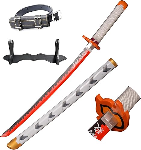 Espadas de cosplay Agatsuma Zenitsu Samurai, espada Katana, espada de juguete de plástico para juego de disfraces, Halloween, cosplay, regalo, 4030