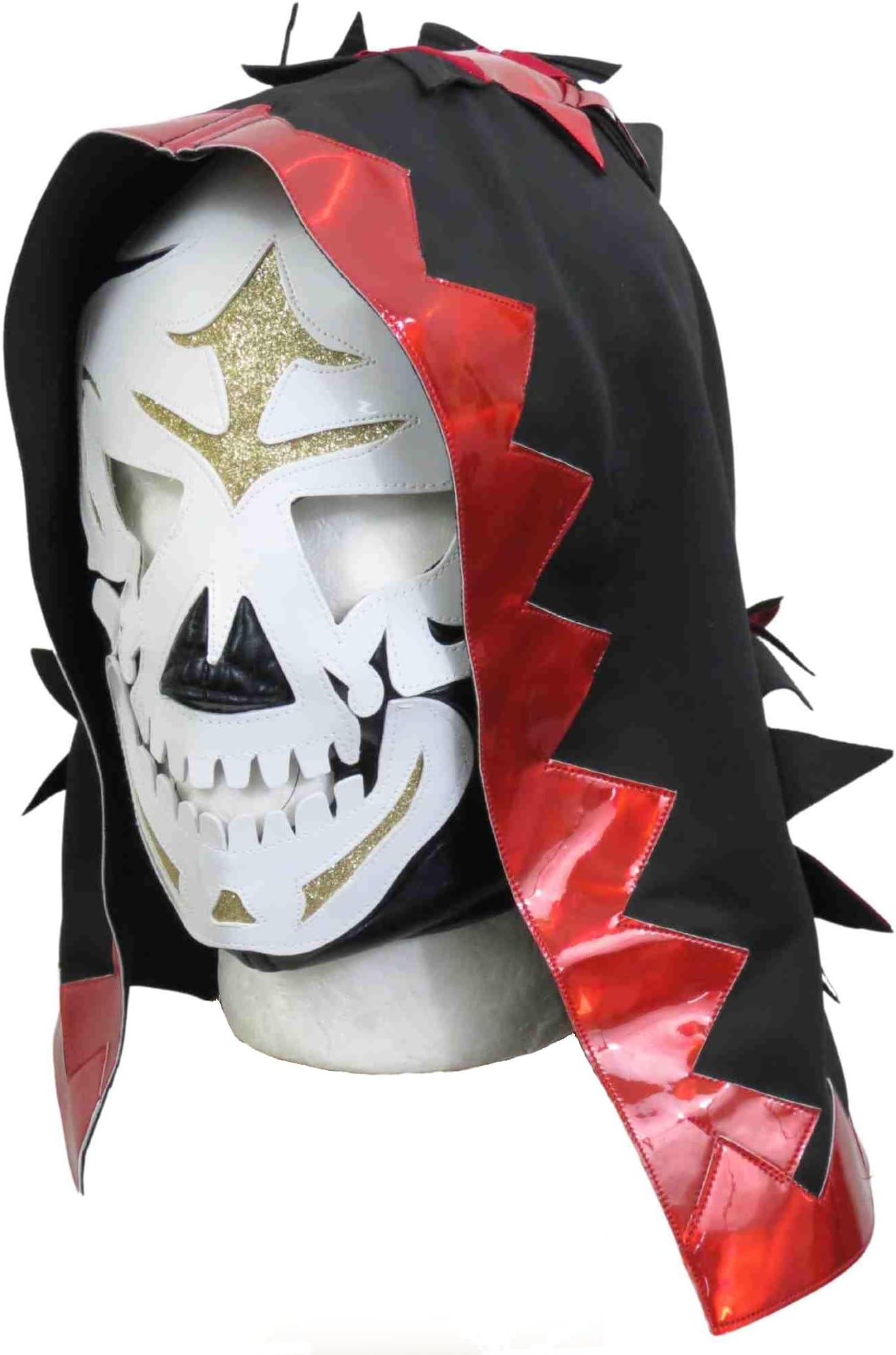 Leos Imports LA Parka Adult Lucha Libre Wrestling Mask (pro-fit) Costume Wear - Red/Black