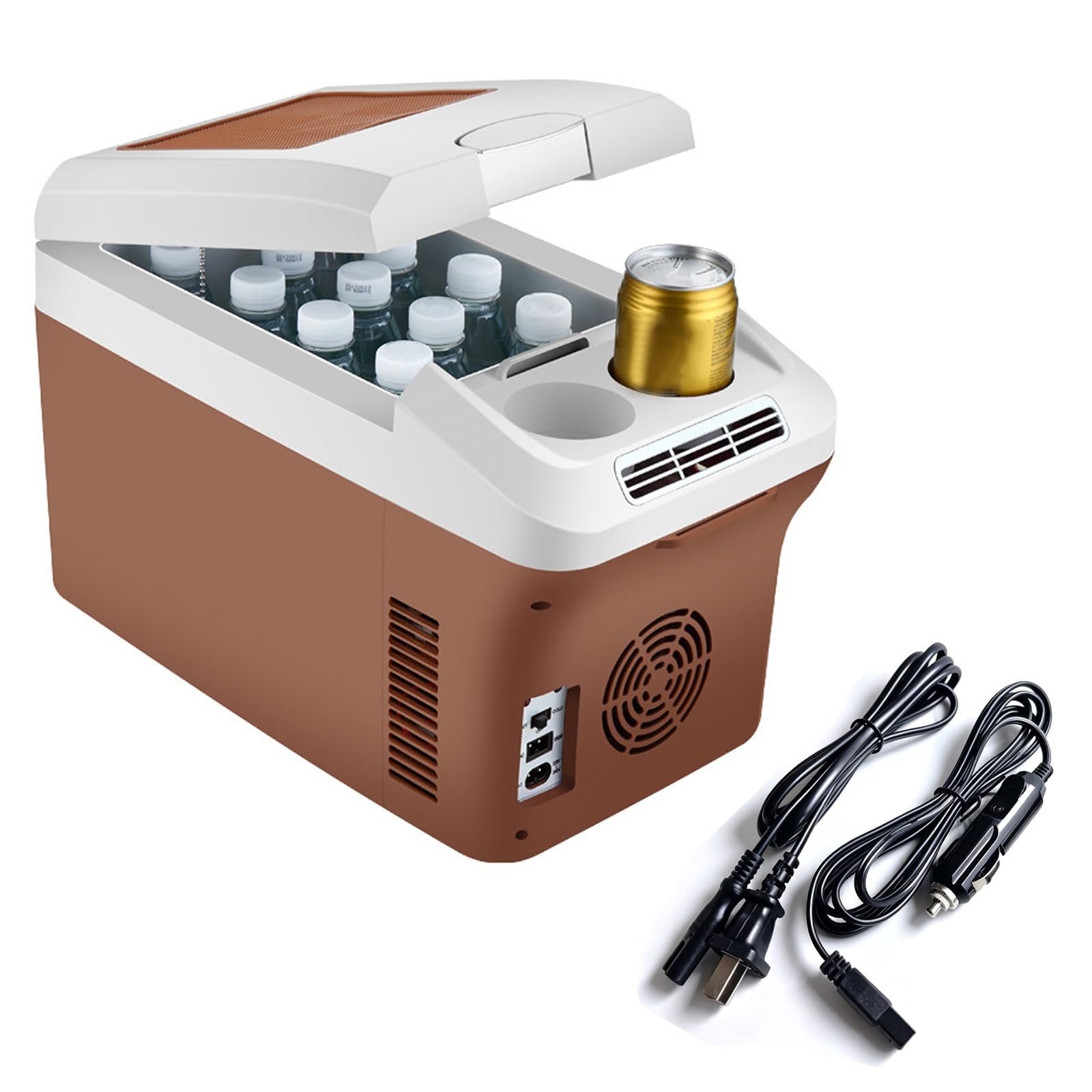 Frigorifero Portatile Elettrico per Auto 15L 12V, Frigo da Campeggio | Raffredda a 2-4°C, Riscalda a 65°C, Silenzioso 35dB, per Campeggio, Camper, Viaggi e Casa