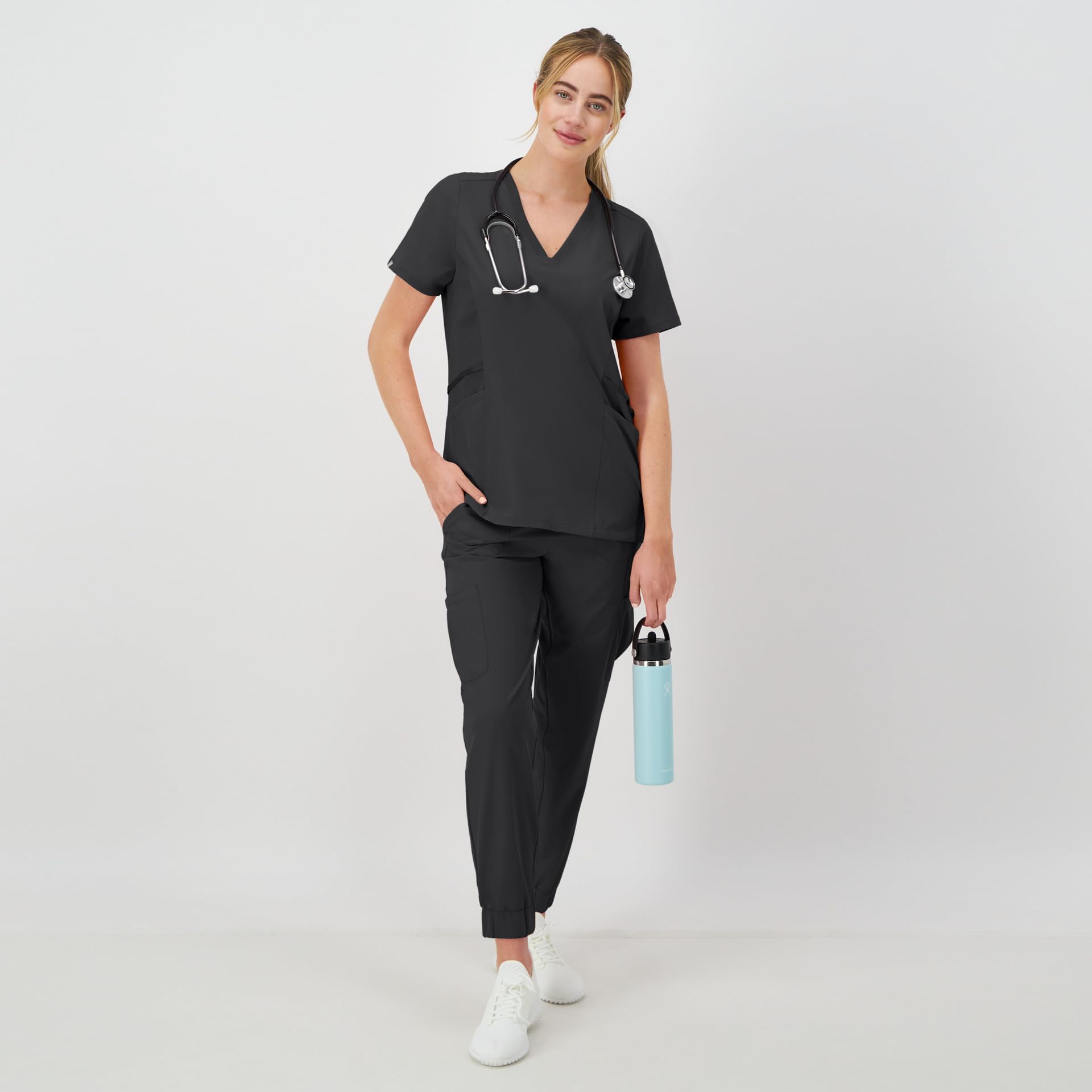 Hanes Womens Healthcare Scrub JoggersMedical Scrubs Pants — view 5