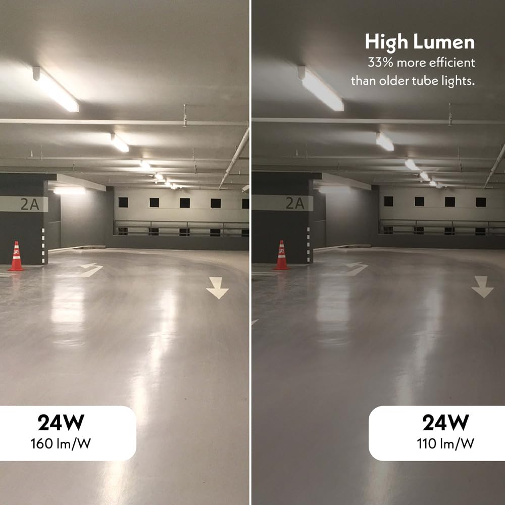 HOFTRONIC - 2er Set LED Röhre 150cm - 24 Watt 3840 Lumen (160lm/W) Super Bright - T8 G13 - LED Leuchtstoffröhre Flimmerfrei - Kaltweiß 6000K - Inkl. Starter - ersetzt 128W (128W/860)