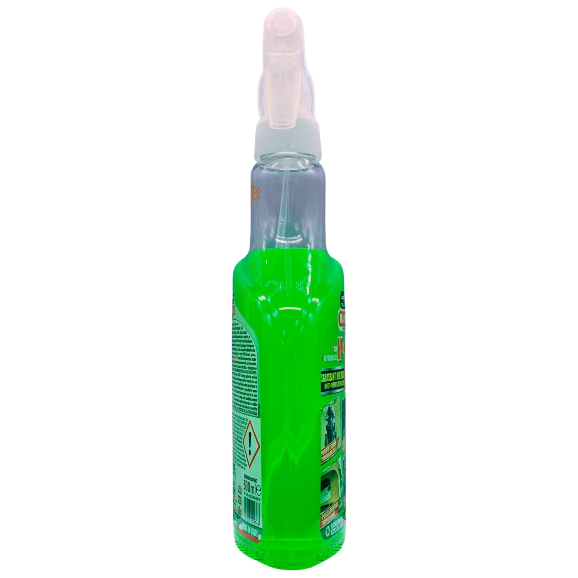 Sgrassante Multiuso HP12 Adatto a Tutte le Superfici, Potente e Sicuro sulle Parti Trattate, Ideale per Pulizia Auto, Moto e Camper 500ml (6 Spray)