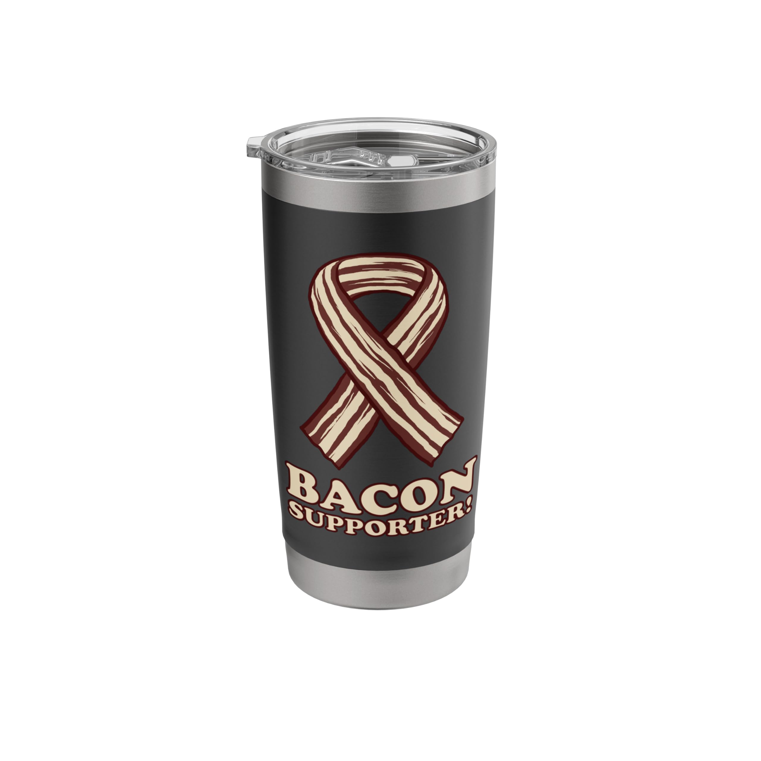 Trendy bacon ribbon bacon supporter! Stainless Steel Insulated Tumbler