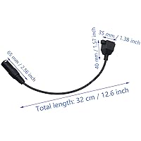 Vista 4 de Cable de extensión de conector de red hembra XLR de 3 pines macho a RJ45 para serie de controladores DMX-CON