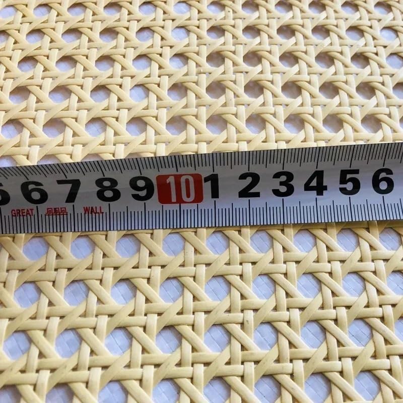 Ręcznie tkana rolka taśmy rattanowej | Wielokolorowa rolka taśmy rattanowej 40-45x100-150 cm do naprawy mebli i dekoracji DIY(Yellow,45x150cm)