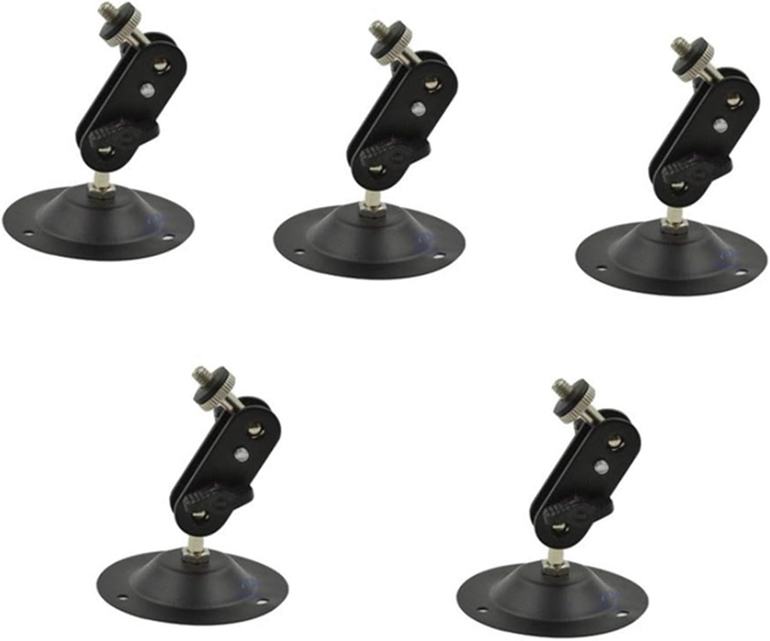 xinxinchaoshi Universal Projector Mount 5PCS Camera Wall Mount Bracket Black Speaker Brackets Projector Stand Mini Projector Mount with 360 Degrees Rotatable Heads Projector Mount Bracket