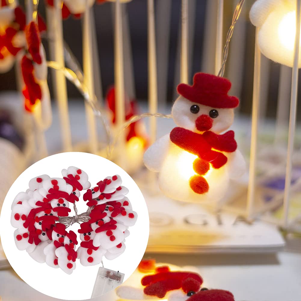 Luci Di Natale A Pupazzo Di Neve ZoneYan, 3 Metri 20 LED | Catena Luminosa A Batteria Con 2 Modalità Per Albero E Giardino - 5