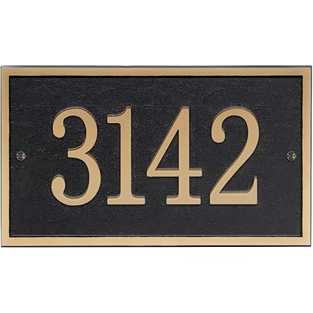 Amazon.com: Handcrafted Address Plaque - House Sign Number Wall Plaque ...