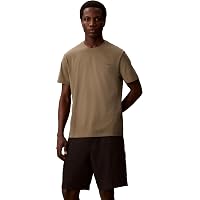 Calvin Klein Uomo T-Shirt Maniche Corte Micro Logo con Scollo Rotondo