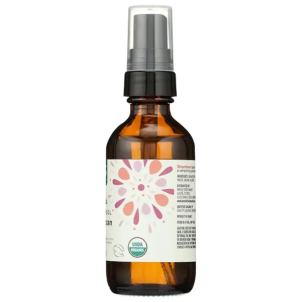 Organic Moroccan Rose Hydrosol, Aromatic Water, 1.76 Fl Oz 5