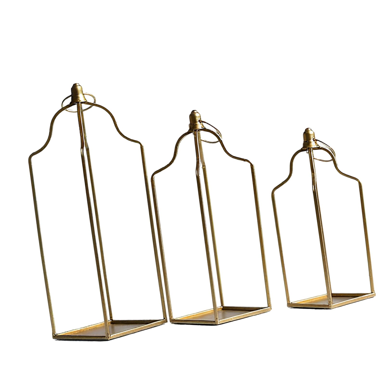 3-teilige Kerzenständer aus Eisen, europäische dekorative Mittelstücke, hängende Kerzenlampe für den Esstisch, Couchtisch, Desktop Display, europäische