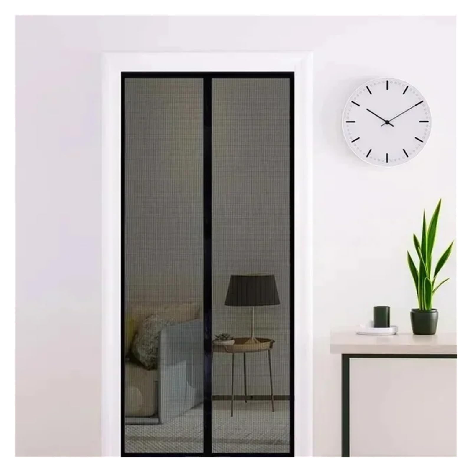 Moustiquaire porte magnétique 120x210 écran ventilation terrasse