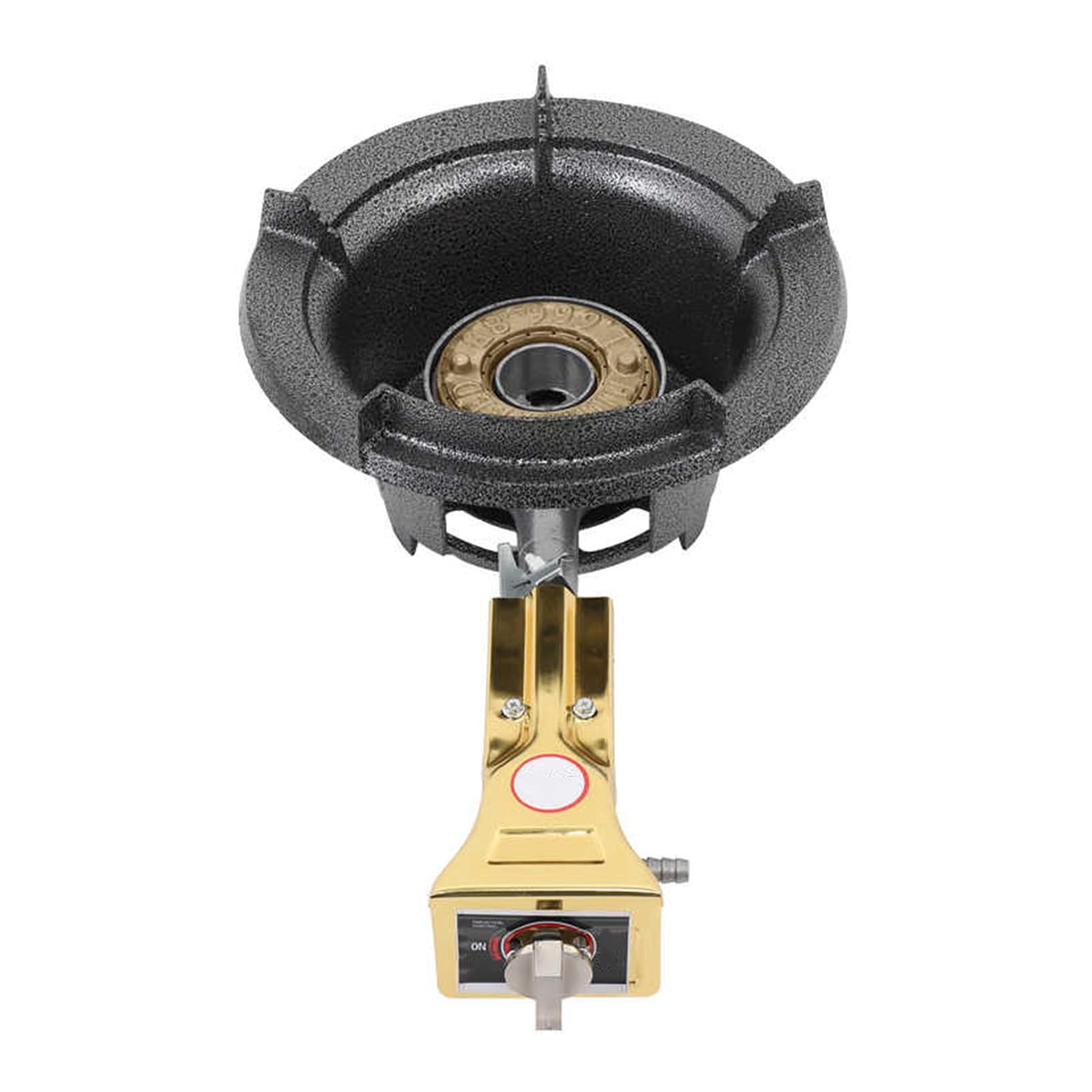 Gasherd Mit 1 Brenner, 25 KW Flüssiggasherd, Integrierter Topfhalter Aus Gusseisen, Mit Flammendurchschlagschutz, Energie- Und Gassparend, For Den Privaten Und Gewerblichen Gebrauch(37cm)