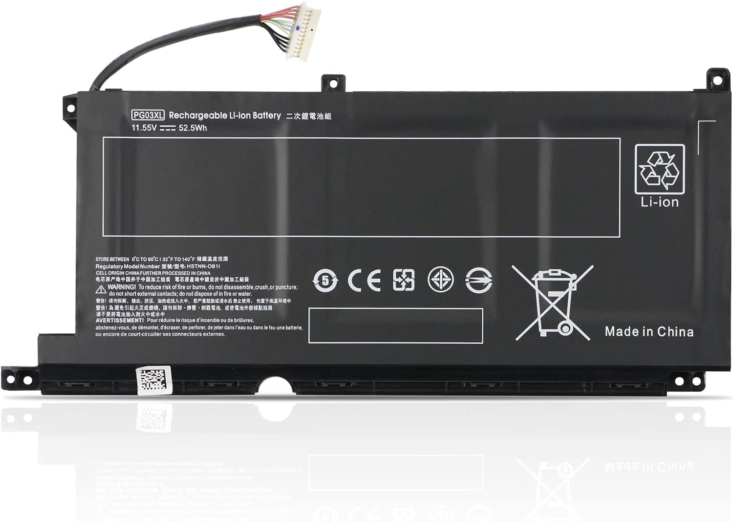 Laptrix PG03XL L48495-005 Laptop Battery Compatible for HP Pavilion Gaming 15-dk0 15-dk1 15-dk2 PG03052 HSTNN-DB9G L48430-AC2 HSTNN-0B1I HSTNN-OB1I PG03052XL
