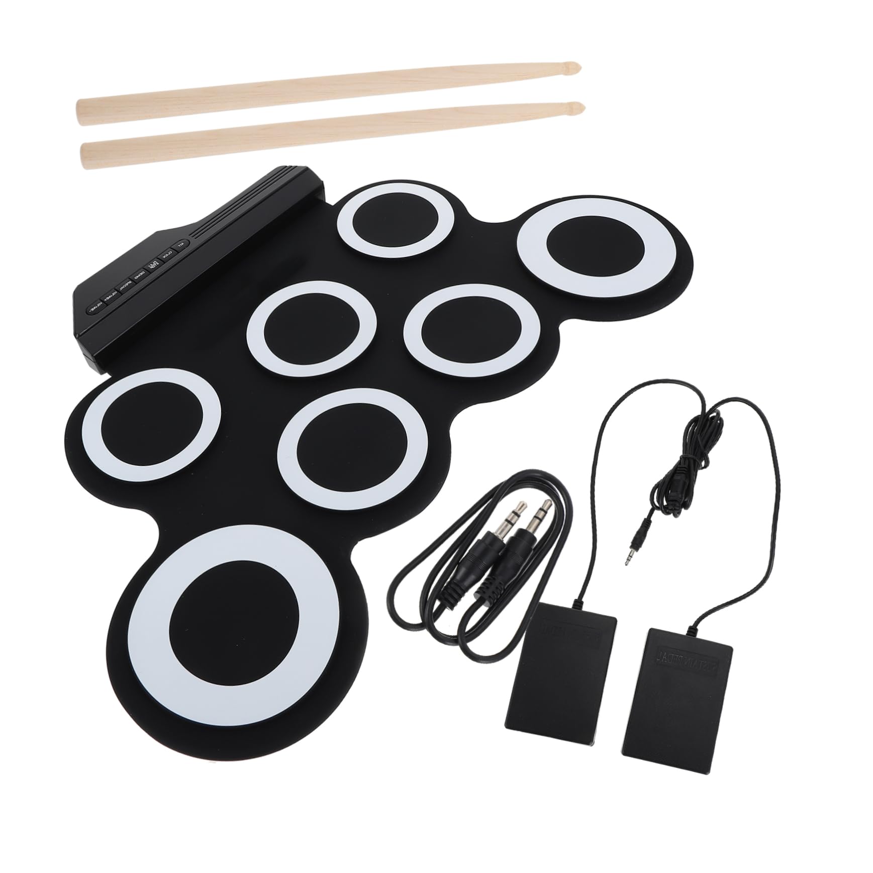 OFFSCH Silicone Drum Set Electric Drum for Boys and Girls Adults Sound Effects