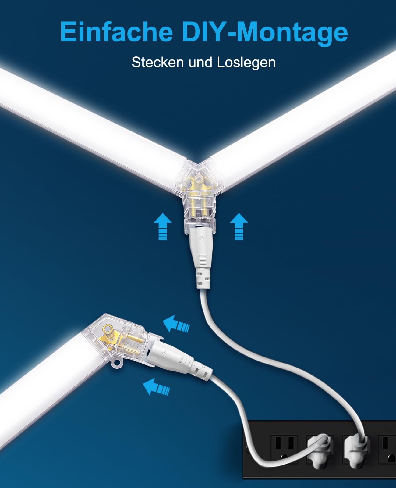 Garagenlampe LED Sechseckige Garage Licht Werkstatt Deckenleuchte DlY LED Panel Energiesparend für Garage, Werkstatt, Lager, Fitnessstudio, Auto-Schönheitssalon Autopflegegeschäf 26520LM 6500K 5 Hex