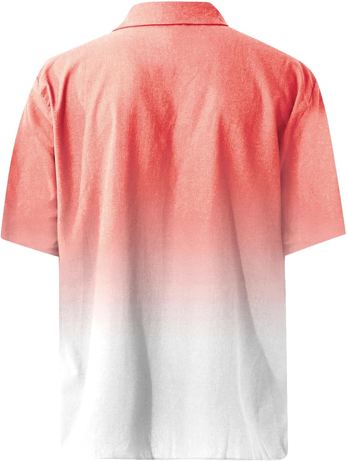RTRDE Men's Casual Button Down Shirts Short Sleeve Gradient Color Collared Summer Untucked Beach Dress Shirts, M-4XL