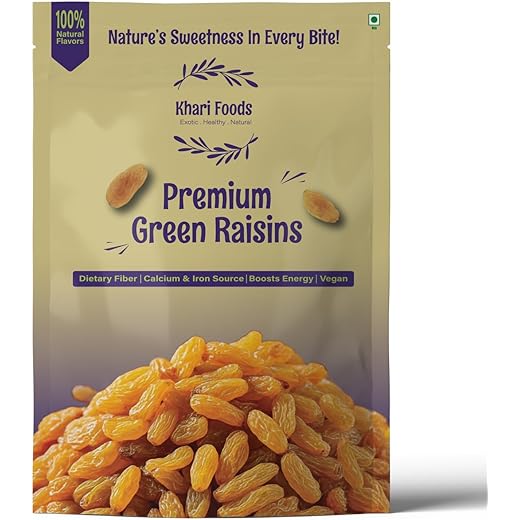 Khari Foods Green Raisins Fibre Rich 200g