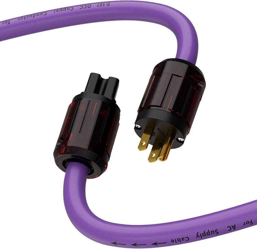 Amazon | Preffair ハイエンド電源ケーブル、純銅製シューコープラグ