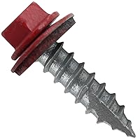 Vista 20 de TORNILLOS PARA TECHOS DE METAL #14: (250) Tornillos x 1" ABC GRIS Tornillo para techo de chapa metálica con cabeza hexagonal y arandela.