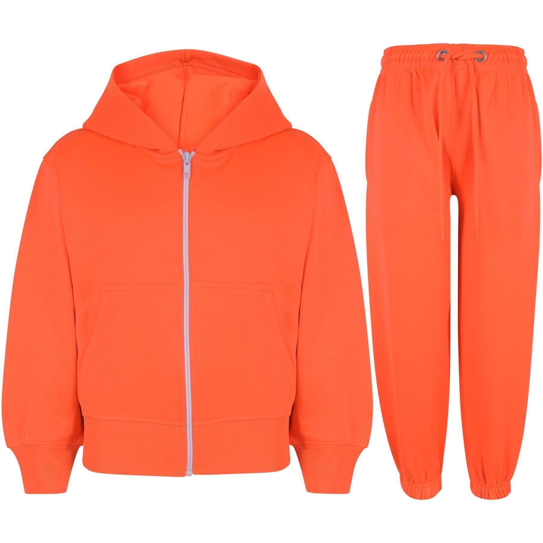 A2Z 4 Kids Ragazze Ragazzi Solido Tuta Felpa Con Cappuccio Con Joggers Pantaloni Della Tuta Sportivo Activewear Set Bambini Per Ragazze Ragazzi Età 2-13 Anni