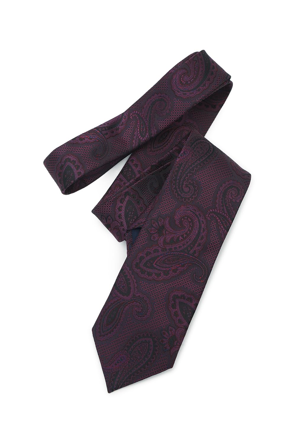 van heusen Men Purple Embroidered Formal Tie-picture-44