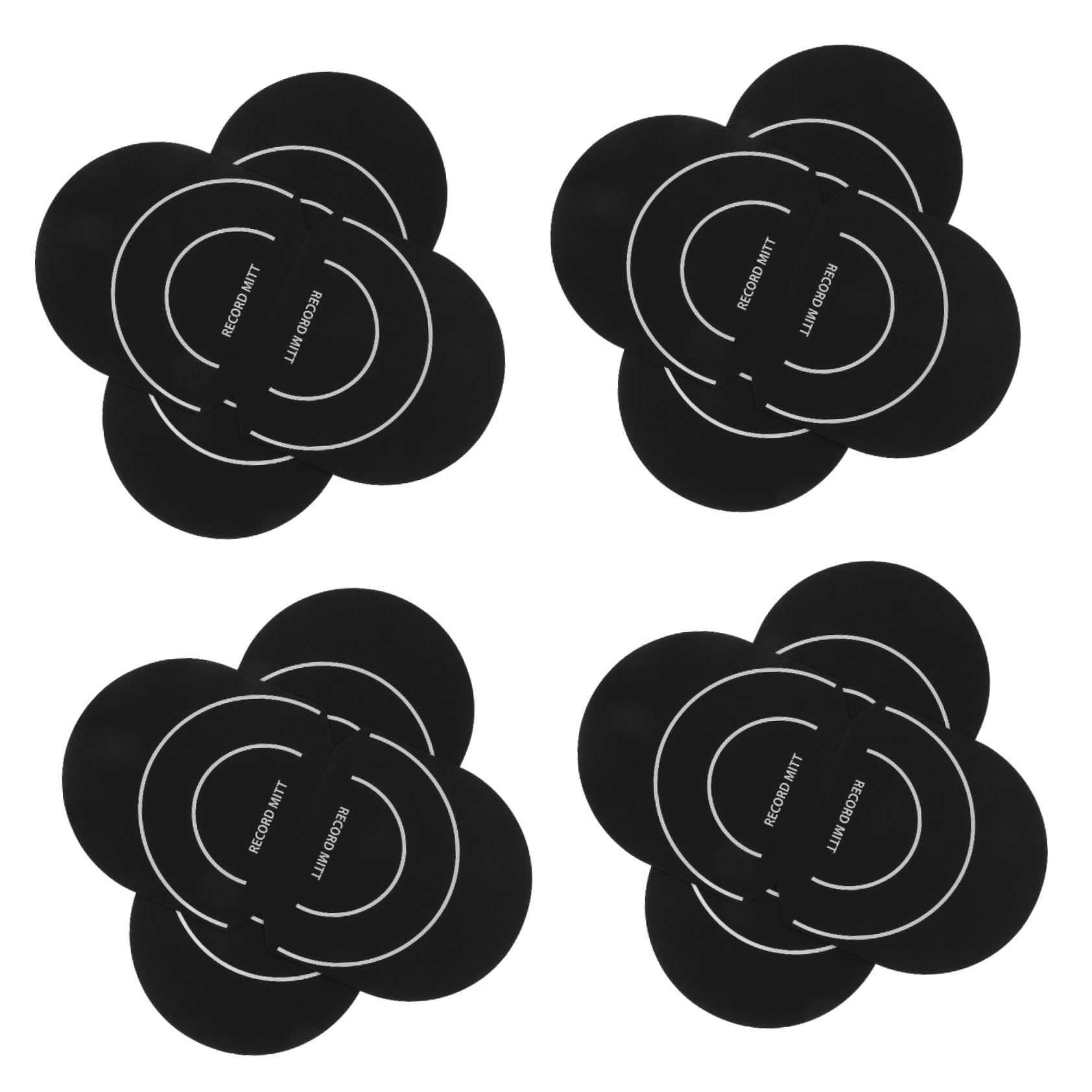 Toyvian 8pezzi Record Mitt Maniglie Antistatiche Per Pulizia Dischi Guanti Per Maneggiare Accessorio Per Amanti Della Musica e Collezionisti Di Vinile