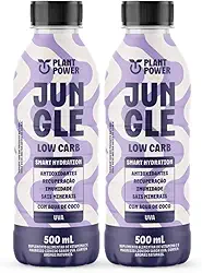 2x Isotônico Jungle Low Carb Plant Power Uva 500ml