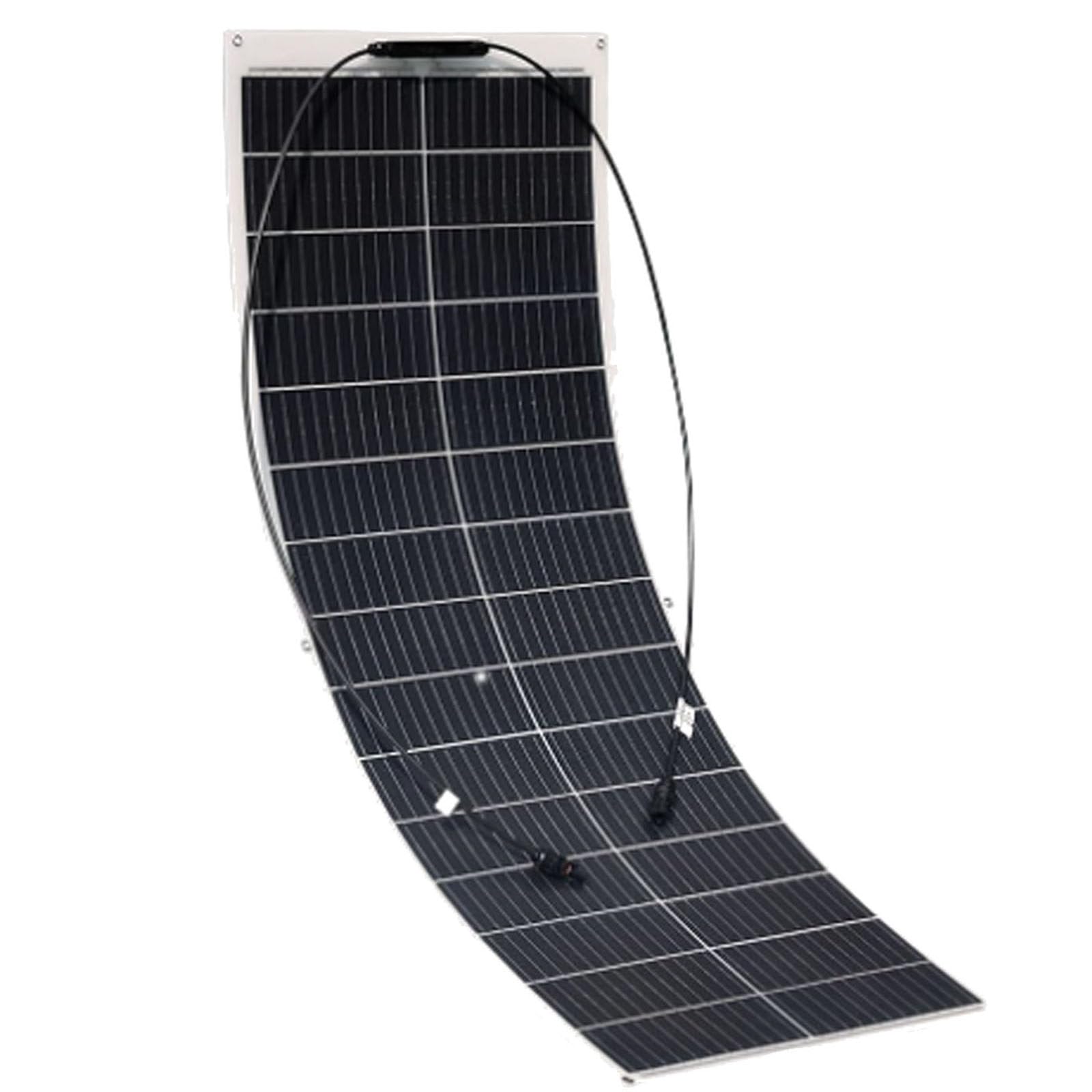 Kit Flessibile di Pannelli Solari Monocristallini Ultraleggeri, Kit di Batterie Solari Semi-Flessibili da 400W 18V, con Regolatore da 40A,Double