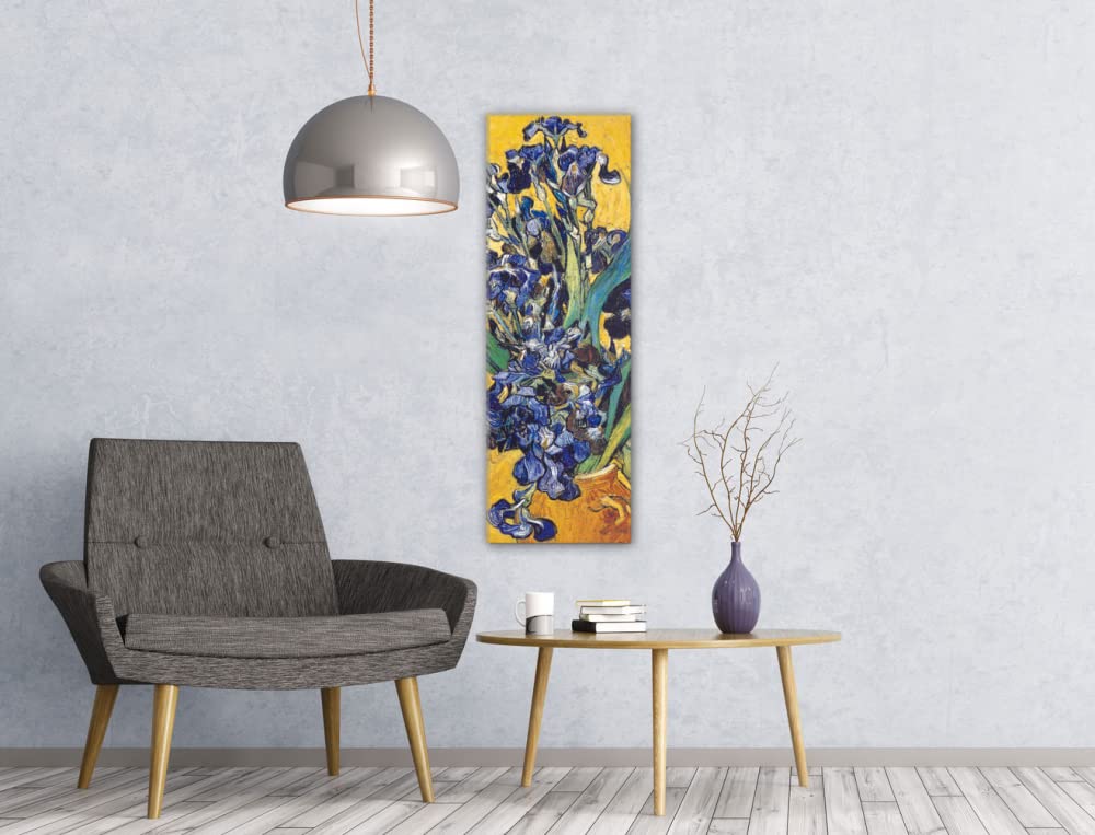 Poster Su Tela Van Gogh Irises 1889 – Stampa D'arte 150x50 Cm Per Decorare La Tua Casa Con Eleganza