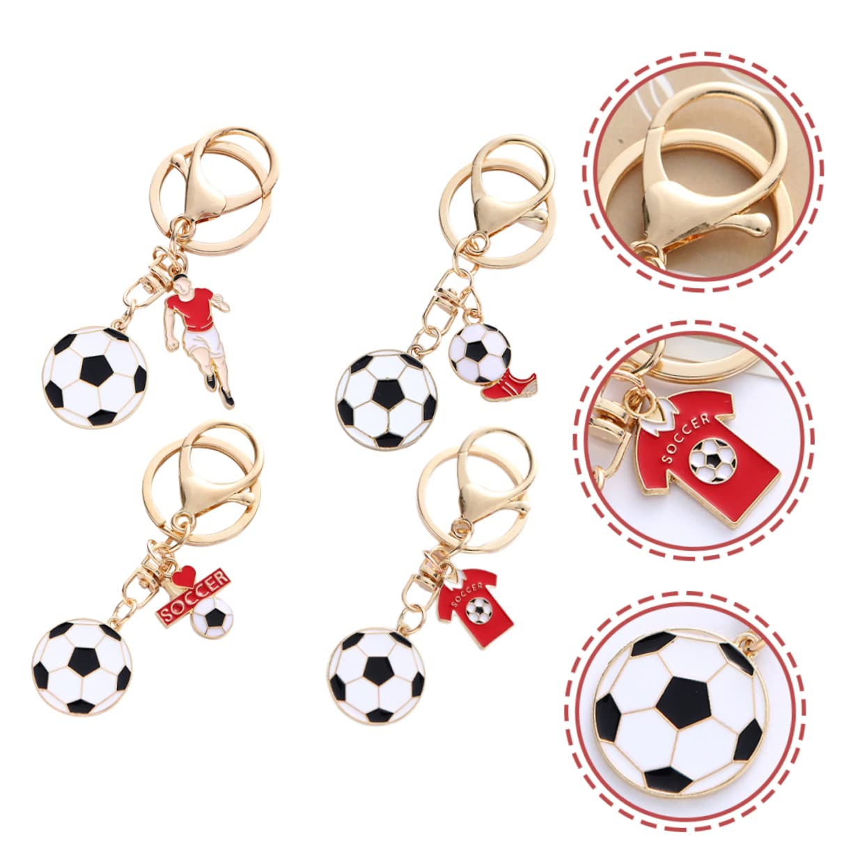 SUPVOX Llavero Con Dije De Fútbol ​​Llavero Con Tapa Deportivo Deportivo Con Dije Con Balón De Fútbol ​​ Colgante Decoración De Cumpleaños