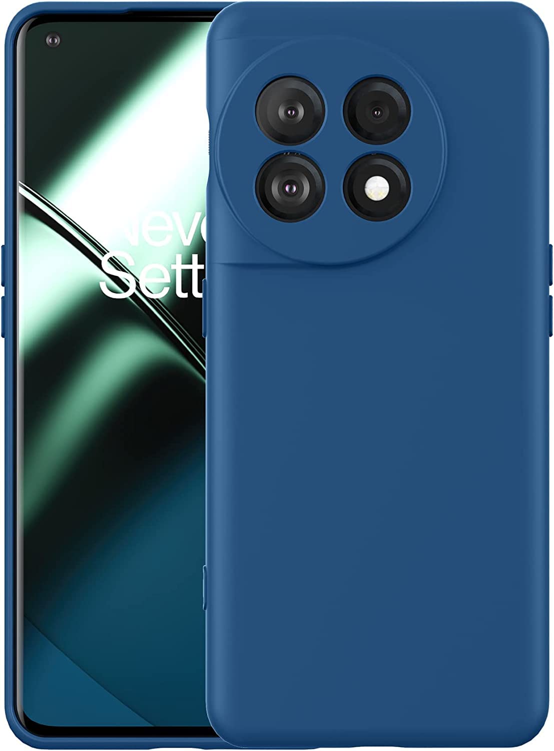 ZubitechOnePlus 11 5G Case Cover Soft TPU Silicone Case Lightweight Shock Protective Cover with Camera Protection Designed for OnePlus 11 5G (Blue)