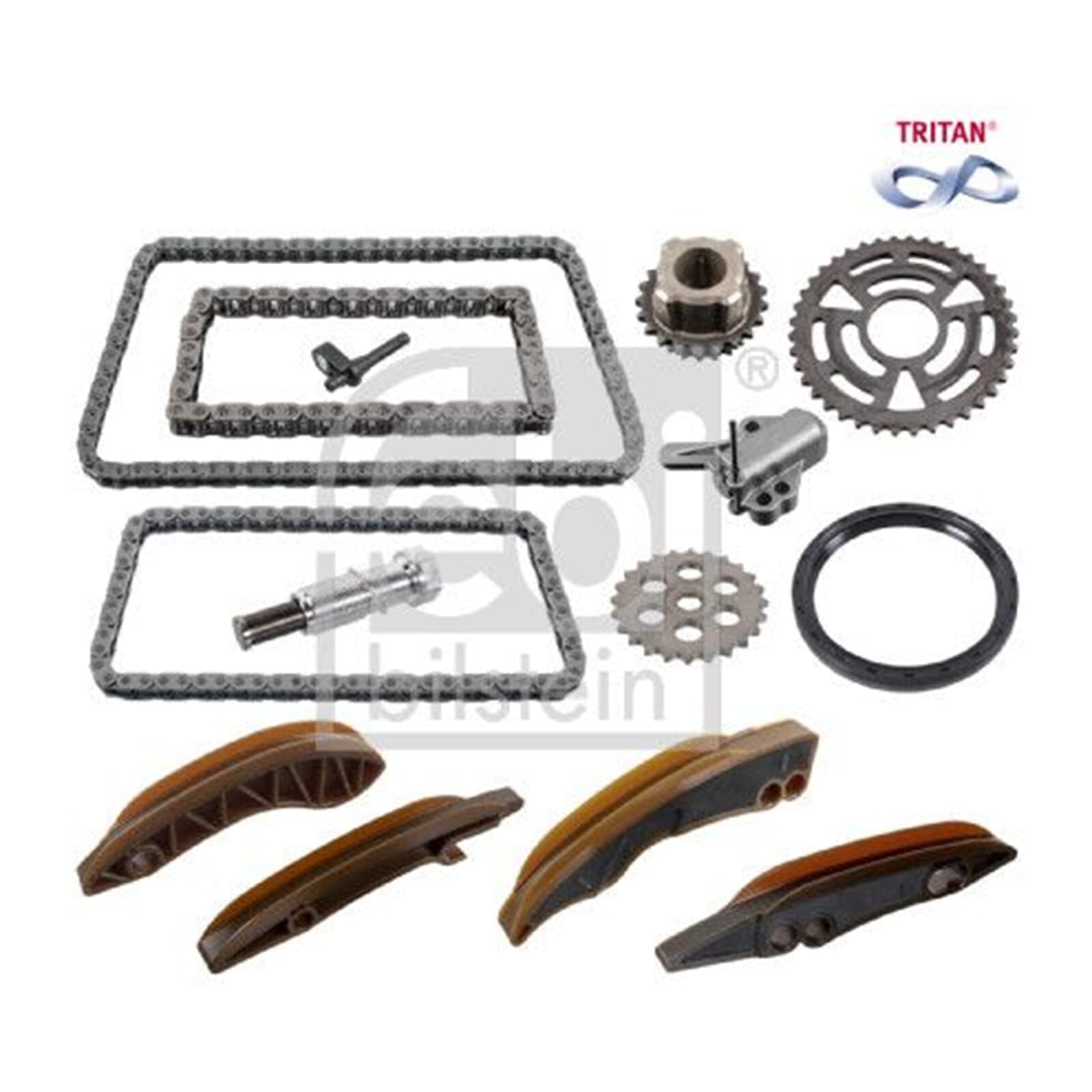 FEBI BILSTEIN Kit catena distribuzione 180427 | Compatibile con: BMW 1, 1, 1, 1, 1 Cabriolet, 1 Coupe, 2 Coupe, 3, 3, 3 Cabriolet, 3 Coupe, 3 Gran Turismo, 3 Touring