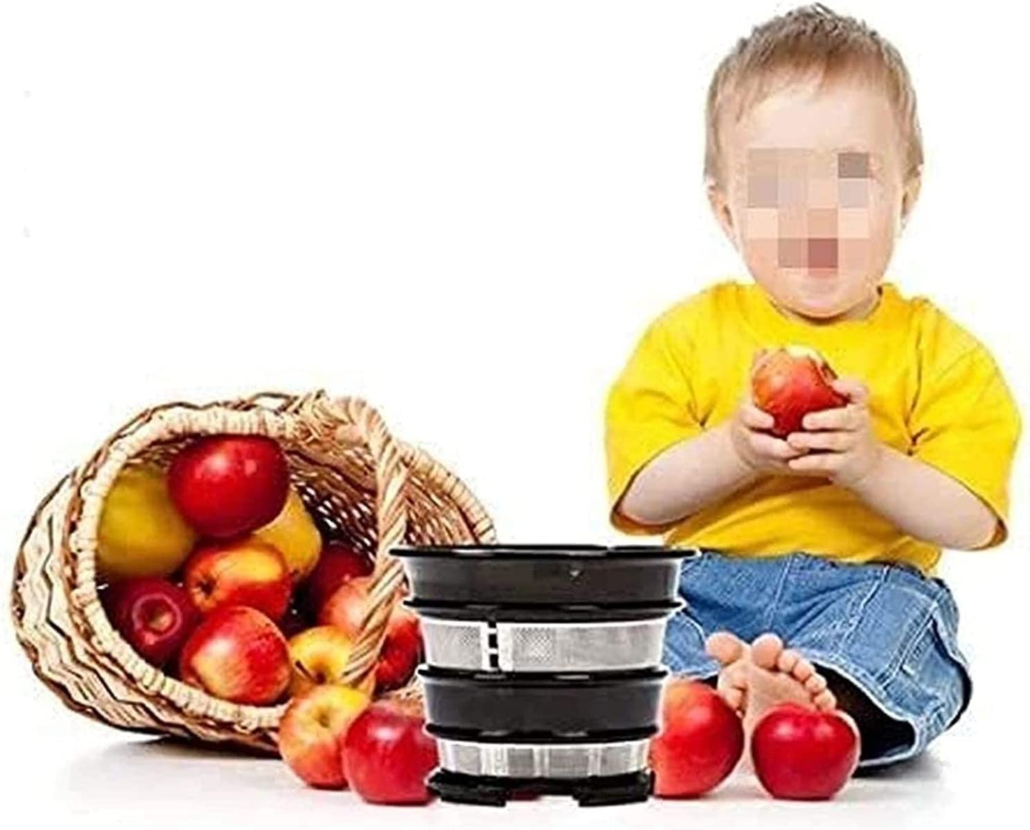 UMJIGF Masticating Juicer Machines- Slow Juicer Extractor with Wide Chute Big Feeding Mouth, Easy to Clean- Cold Press Juice Maker