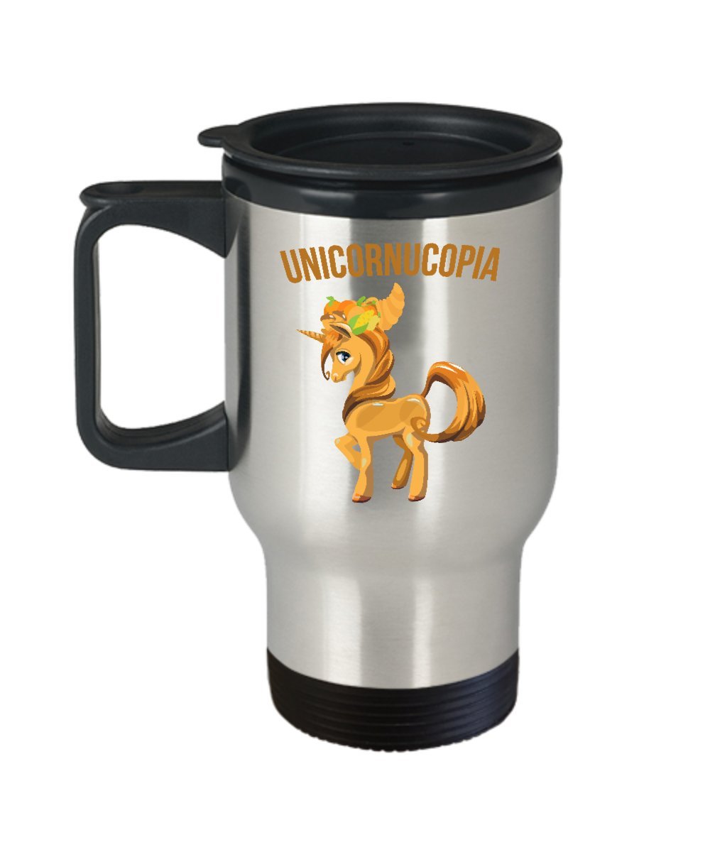 Unicornucopia Unicorn Autumn Mashup Travel Mug