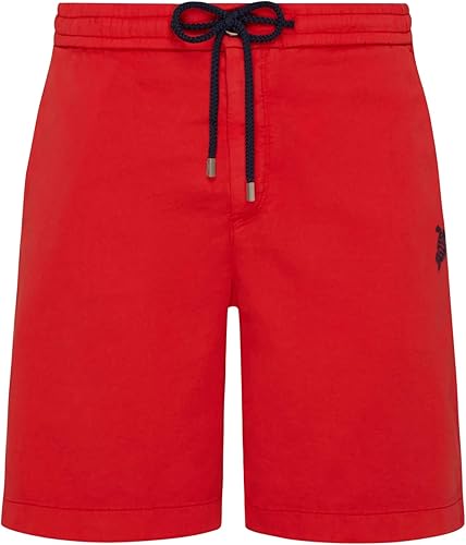 Vilebrequin, Bermudas De Algodón EláStico con Tortuga para Hombre