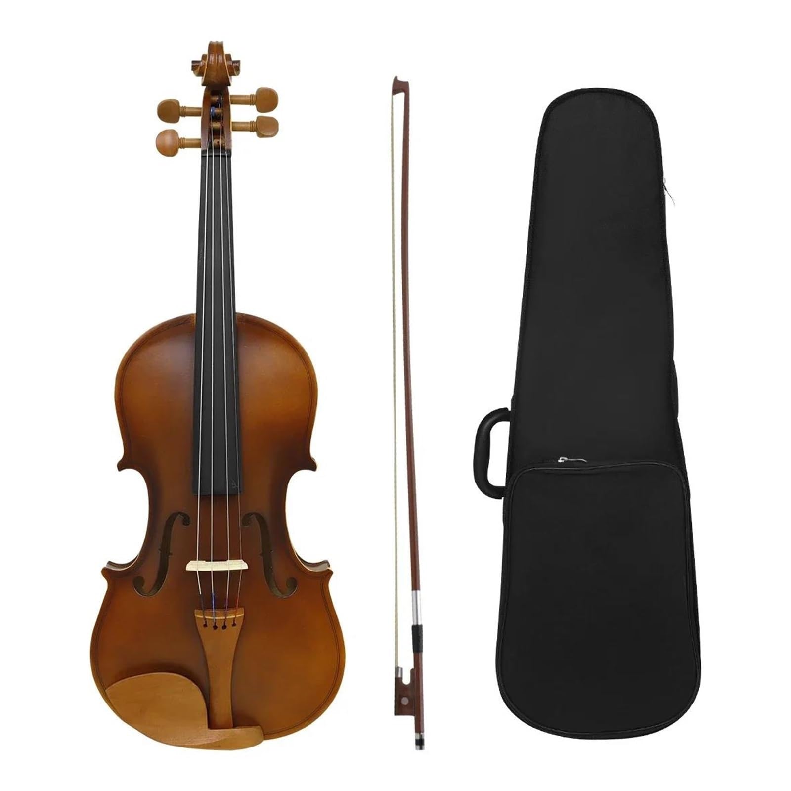 Violino 4/4 In Legno Di Giuggiolo Opaco Fatto A Mano Adatto Ai Principianti Per Suonare Il Kit Di Strumenti A Corda Violino