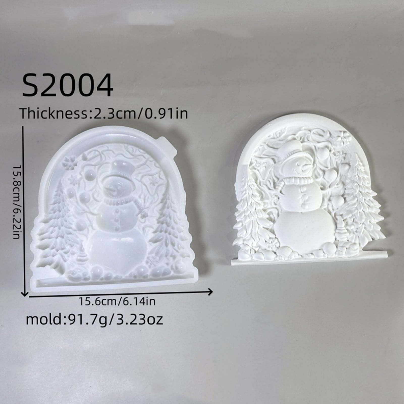 Silikonformen Gießformen, Silikonform Weihnachten für Reliefs, Silikon Gießform, Gipsformen zum Gießen, Epoxidharz Formen (Weihnachten - S2004)