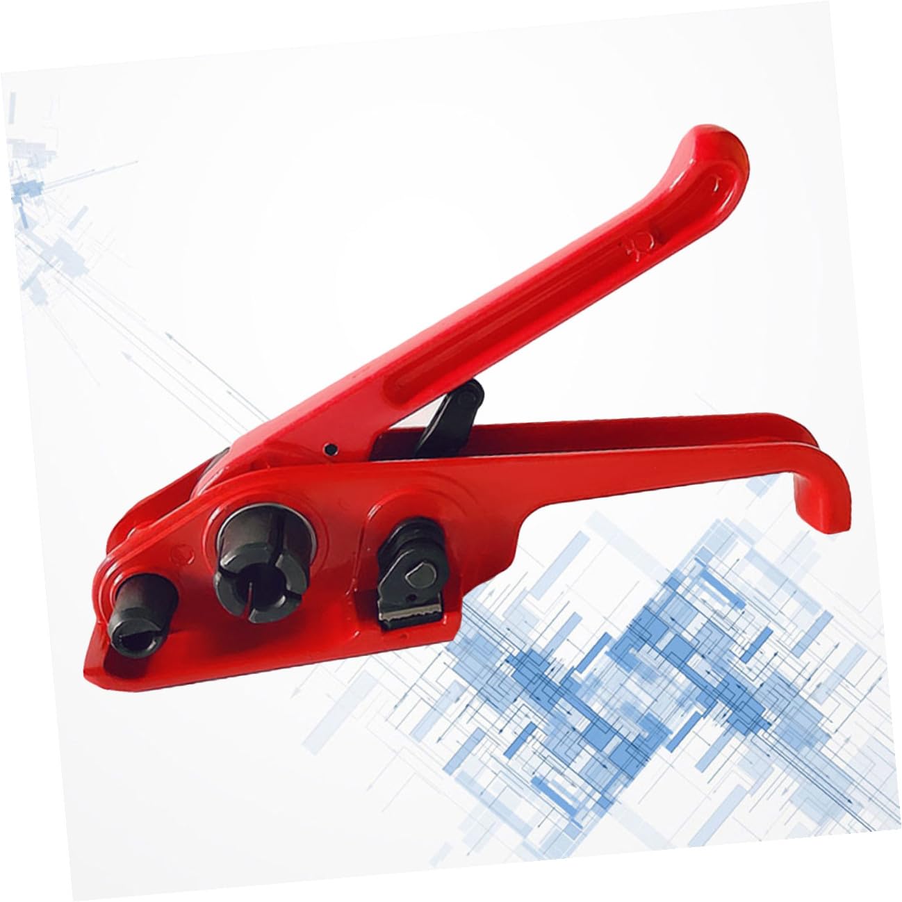 BESTYASH Manuale Tenditore per Reggetta in Plastica Rosso Reggiatrice Resistente per Imballaggi Domestici Ufficio e Scuola Leggera e Facile da Usare Durata Prolungata