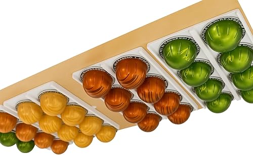 Soporte para cápsulas de café Vertuo Almacenamiento debajo del gabinete o montado en la pared para cápsulas Diseño minimalista para ordenar tu