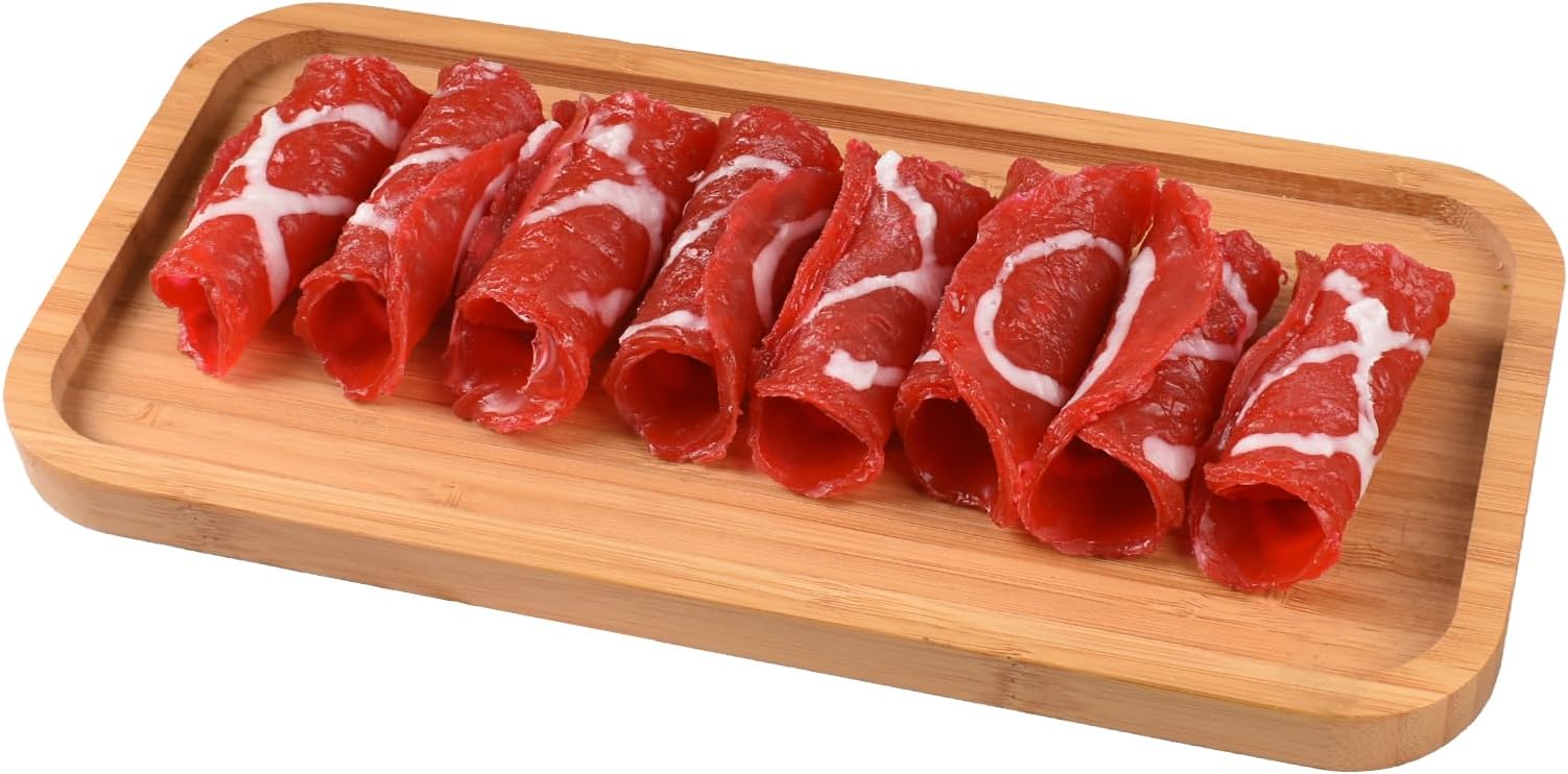 Artificial Beef Roll, 8 Pcs Simulate Fake Realistic Beef Meat Roll for Home Kitchen Decor Food Model Market Display Props