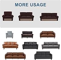 Vista 63 de H.VERSAILTEX Multi-Pieces Sofa Covers Stretch Couch Covers Form Fitted Seats and Back Cushions Covers