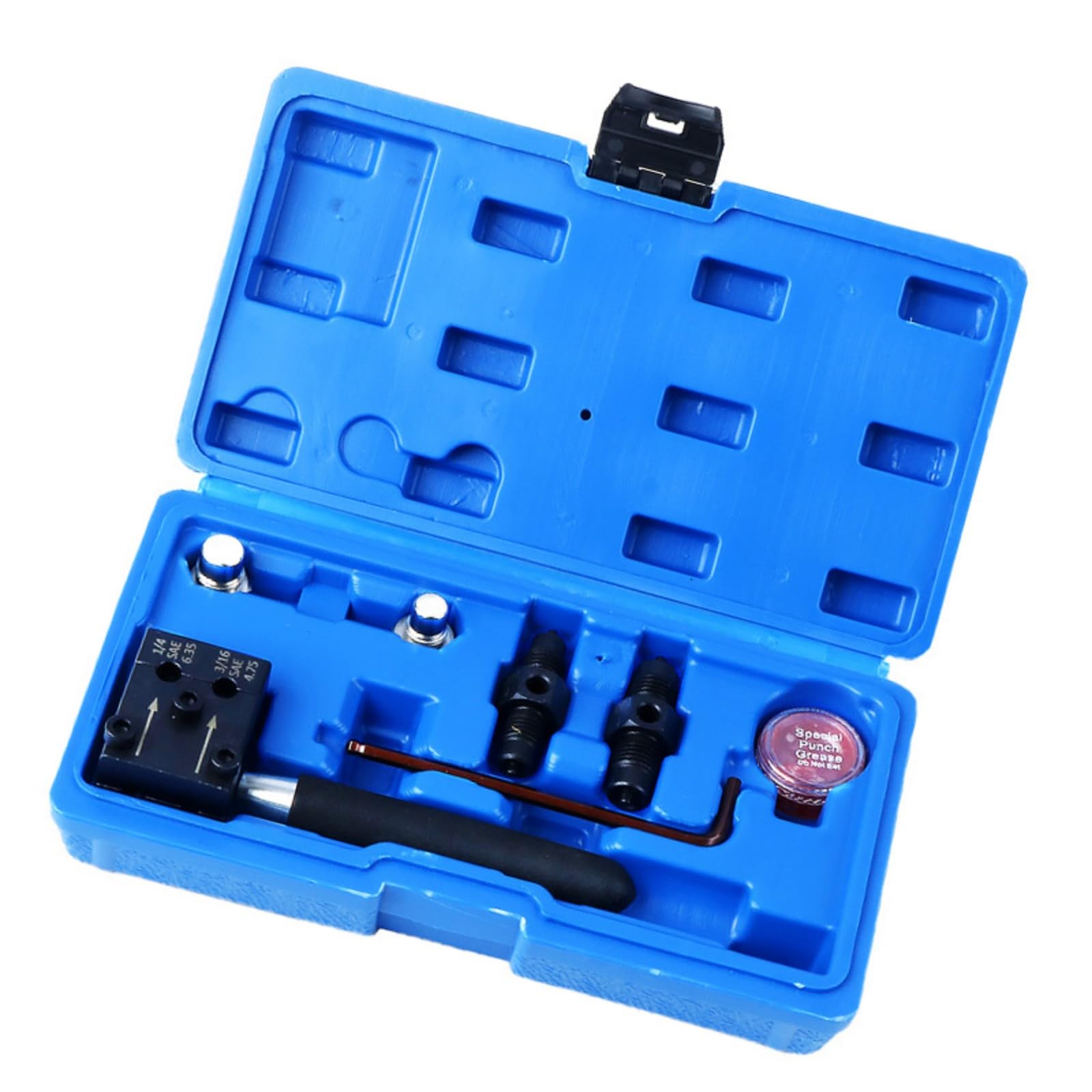 CUNZJIA 7Pcs Lightweight Brake Line Flaring Tool Set Double 4.75Mm and 6.35Mm for Car Motorcycle Hydraulic Pipe Repair